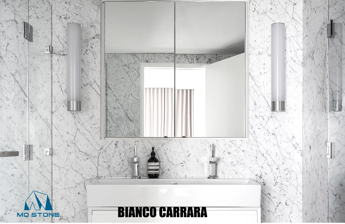 Marbre Bianco Carrara Projets de salles de bains MQ STONE
