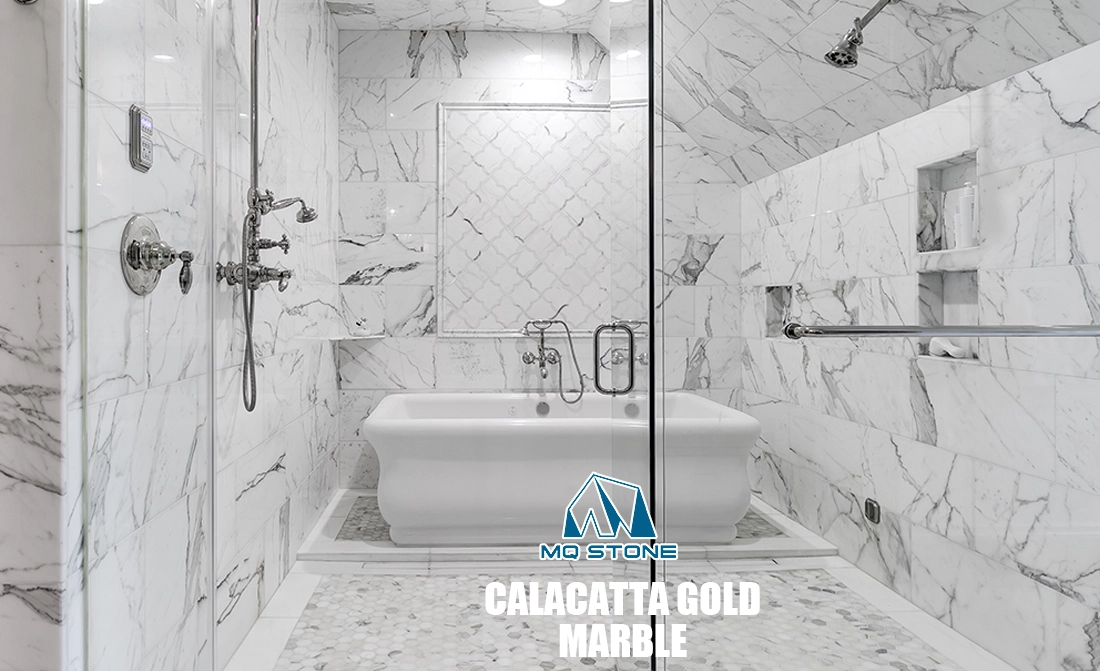 Calacatta Gold Marble For Bathroom Wall Projects MQ SSTONE