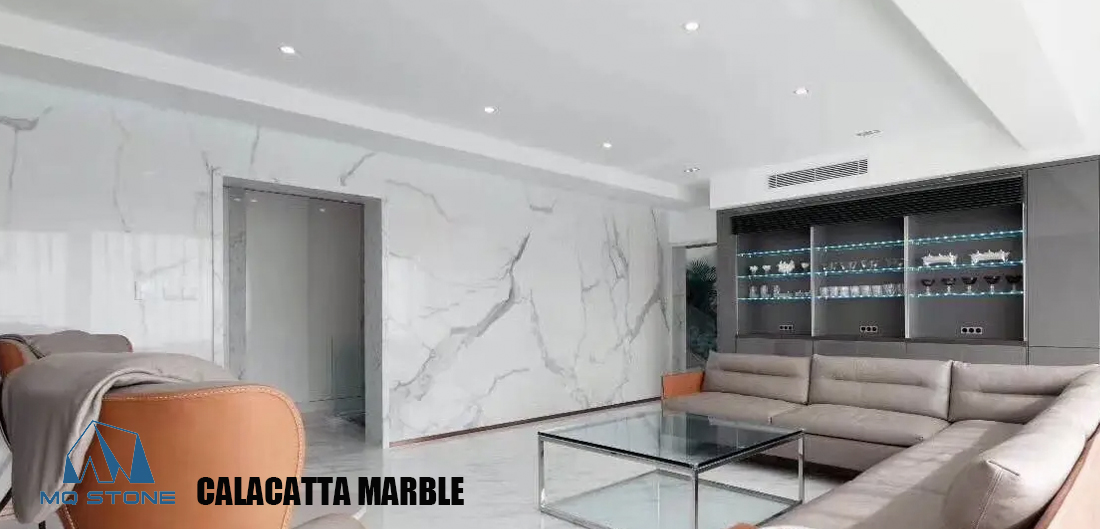 Calacatta White Marble Wall Cladding Projecs MQ STONE