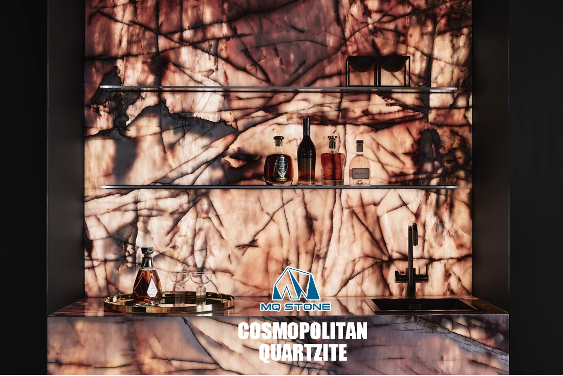 Cosmopolitan Polishеd Quartzitе Backlit Wall Projects MQ STONE