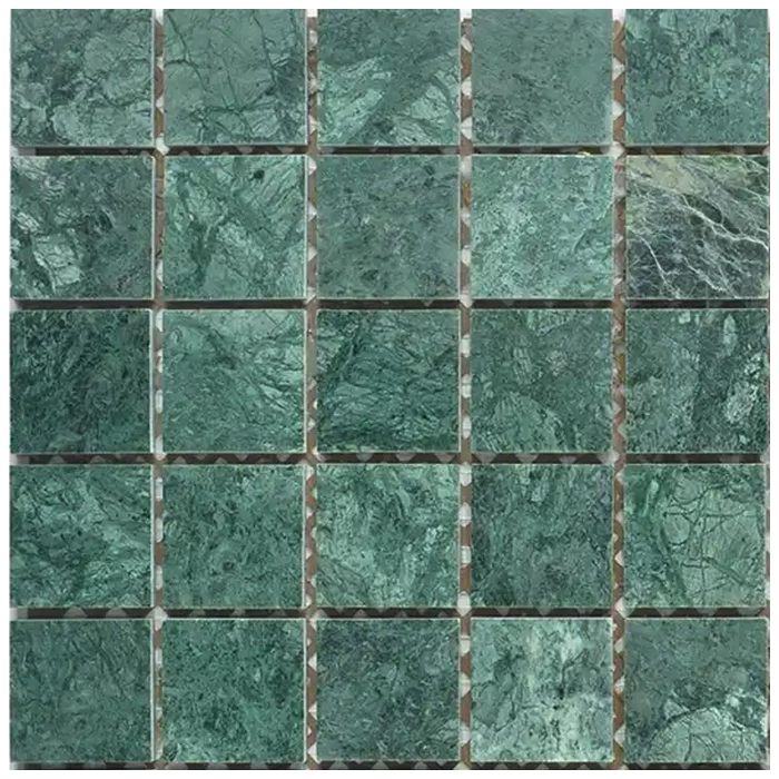 کاشی های موزاییک مرمر سبز تیره