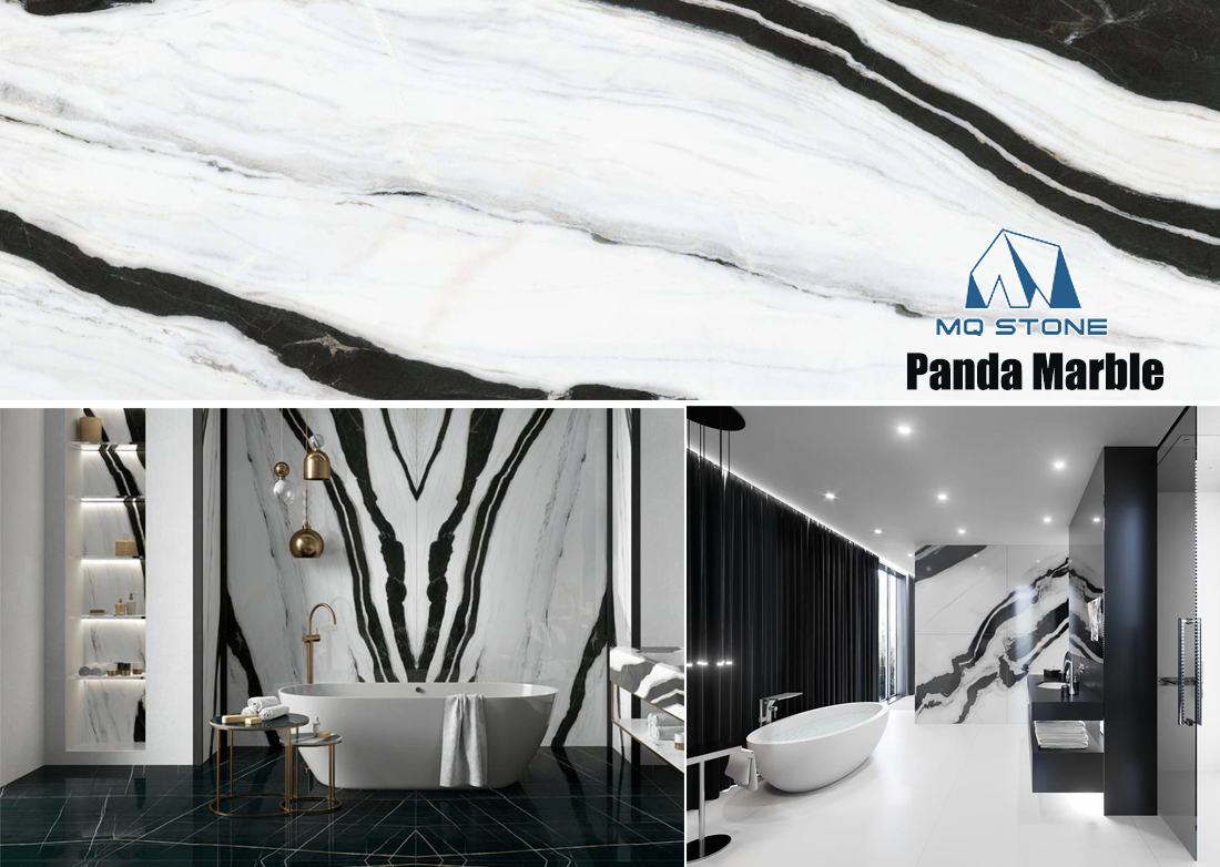 Luxury Panda White Marble Wall and Floor Projects MQ STONE