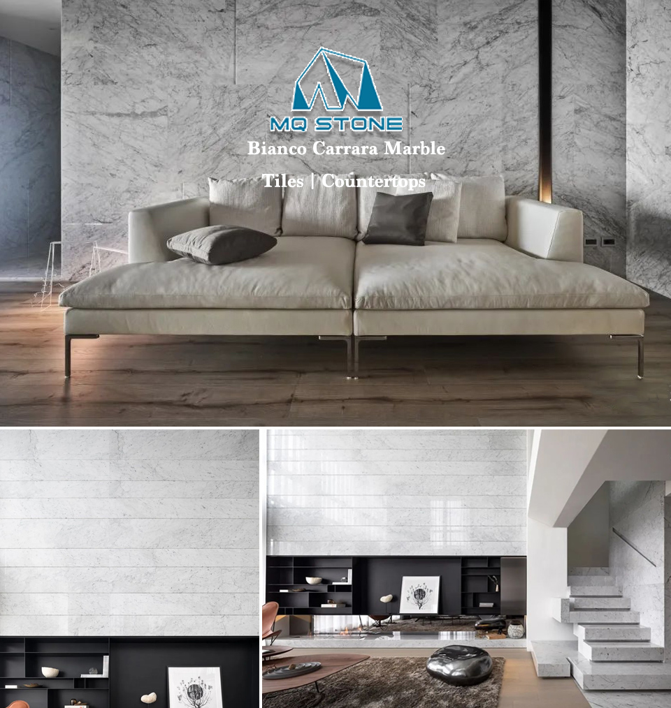 floor tile that goes with carrara marble