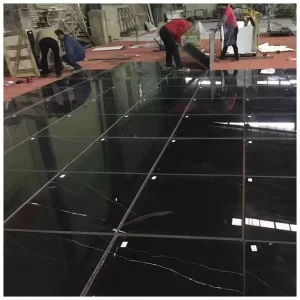carreaux de marbre noir nero marquina