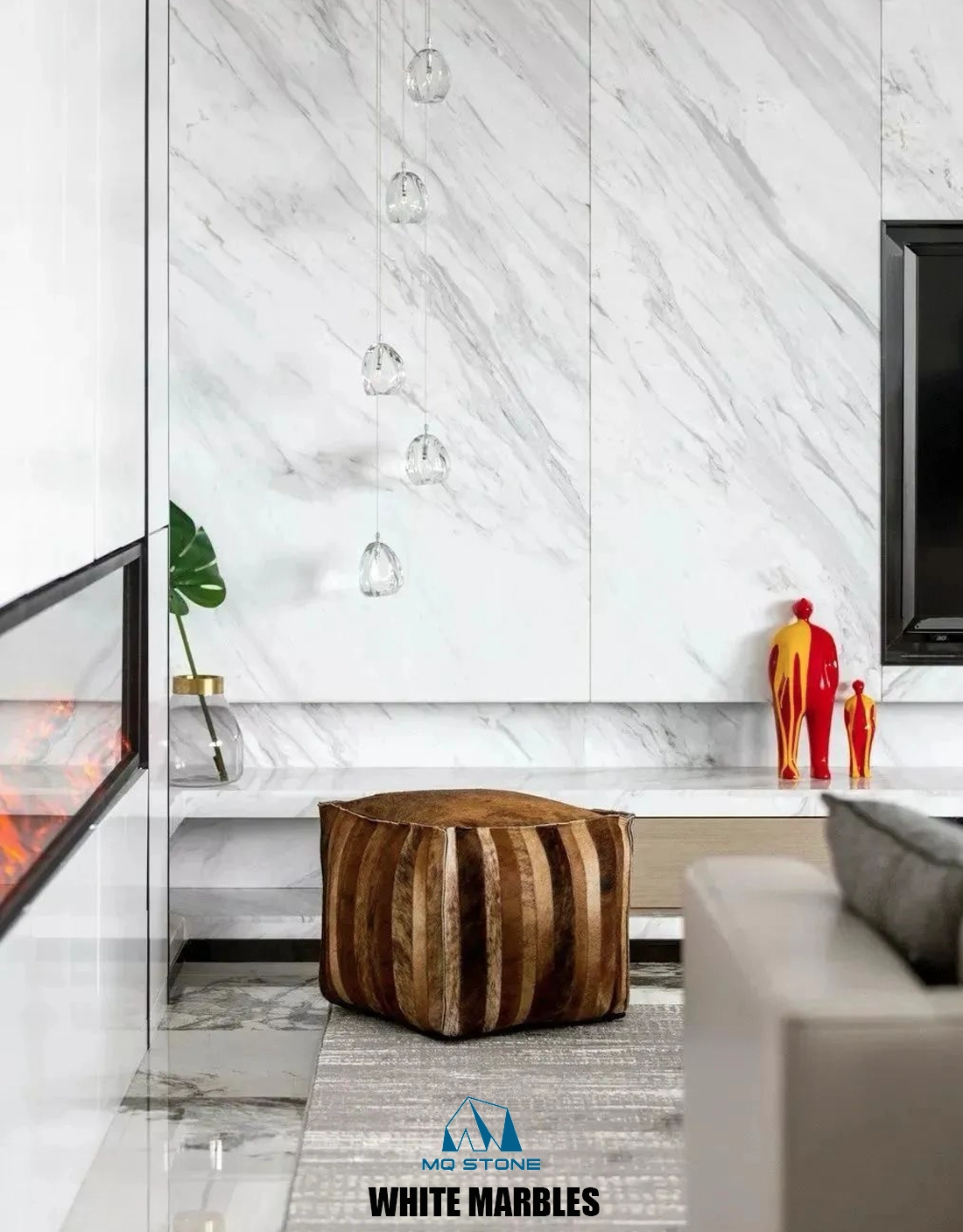 Volakas White Marble Wall Projects MQ STONE