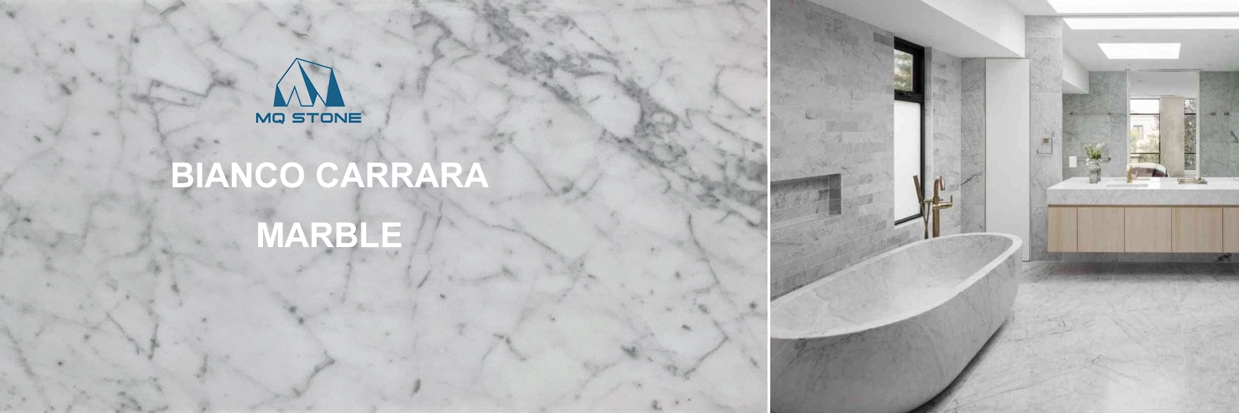 Bianco Carrara White Marble Bathroom Designs MQ STONE