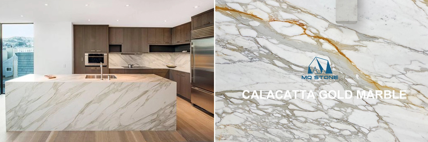 Calacatta Gold Marble Countertop Supplier MQ STONE