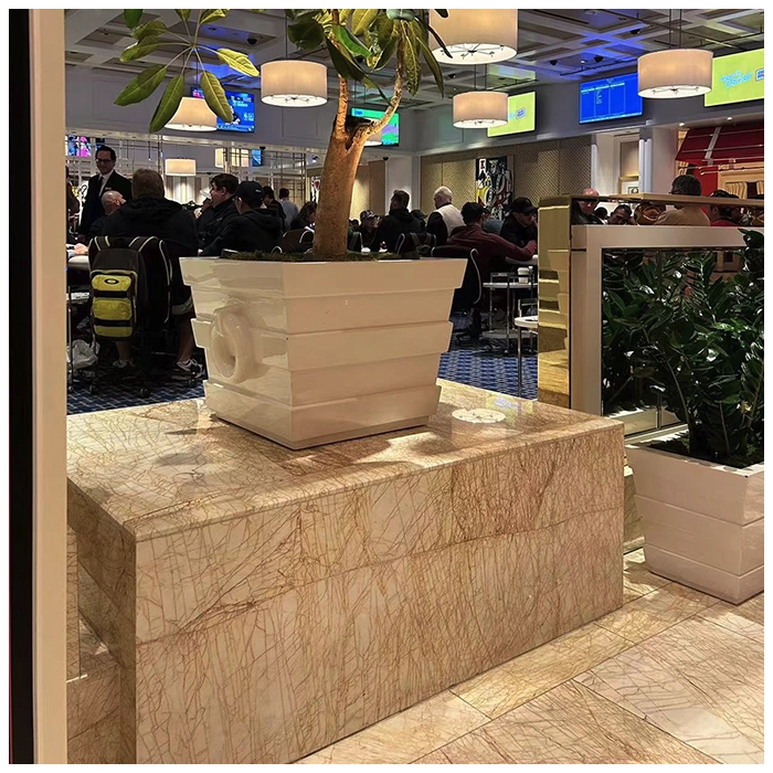 Golden Spider Marble Tiles in Grand Hotels MQ STONE