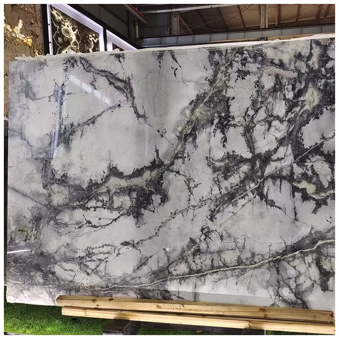 Invisible Grey Marble Polished Slabs