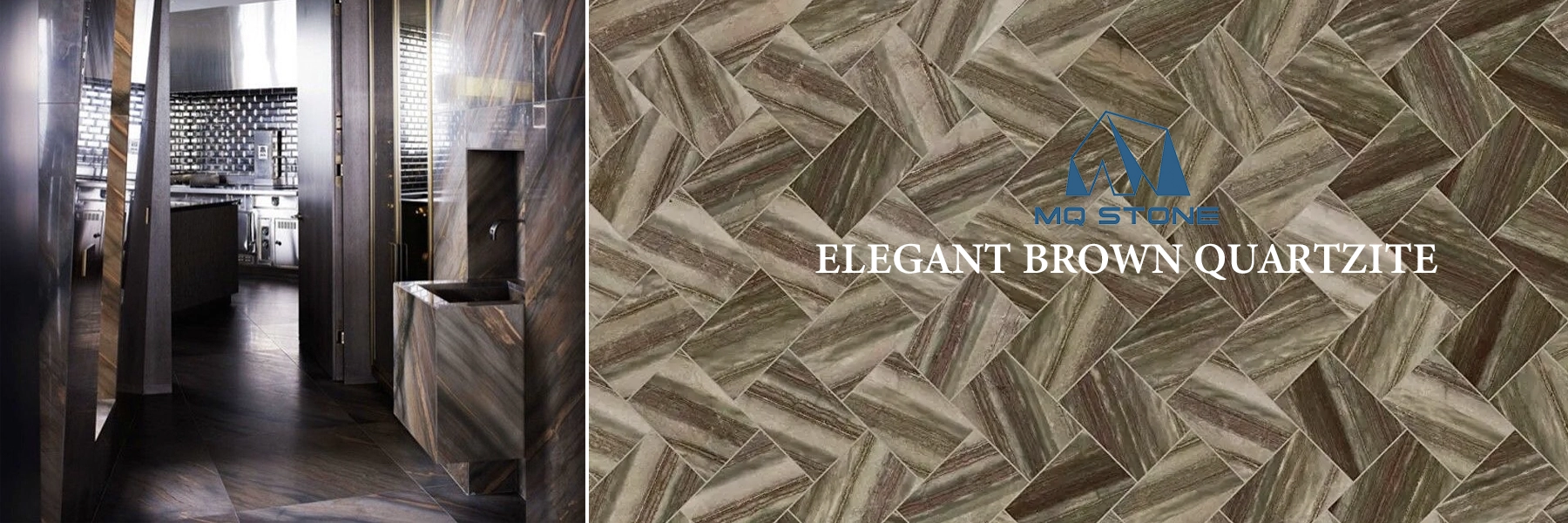 Luxury Elegant Brown Quartzite Interior Designs for Residental Projects -MQ STONE