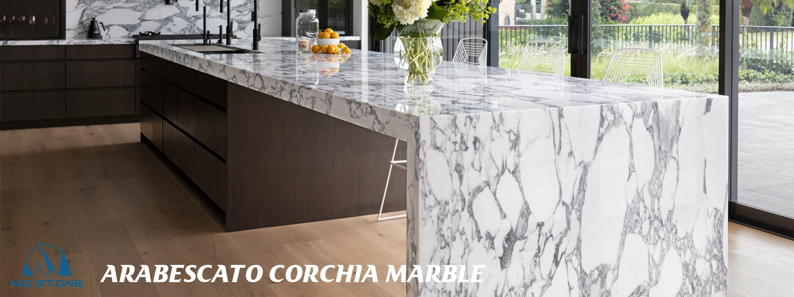 Arabescato Corchia Marble Kitchen Countertops MQ STONE