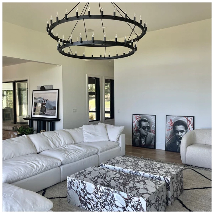 Calacatta Viola Marble Low Plinth Table