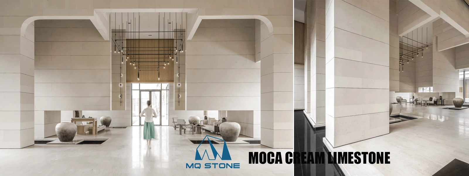 Moca Cream Limestone Internal Wall Facades Projects MQ STONE