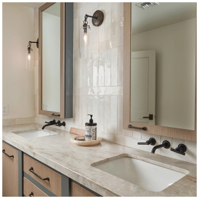 Perla Venata Quartzite Bathroom Vanity Tops Designs MQ STONE