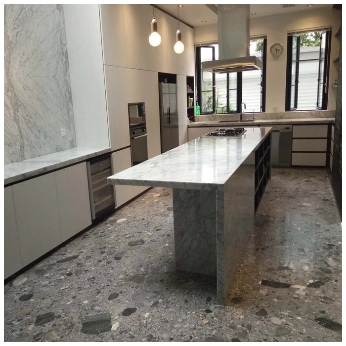 Ceppo Di Gre Marble Floor Tiles in Villas Interior MQ STONE
