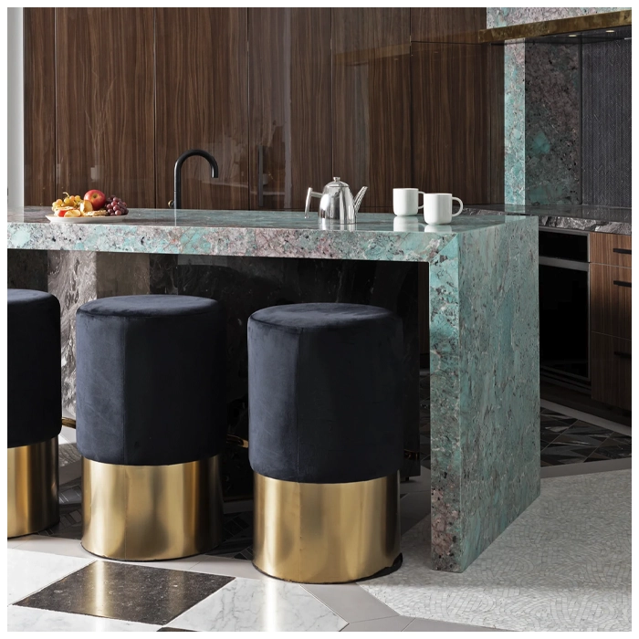 Amazonite Green Quartzite Kitchen Countertop Customized Designs FOR U STONE