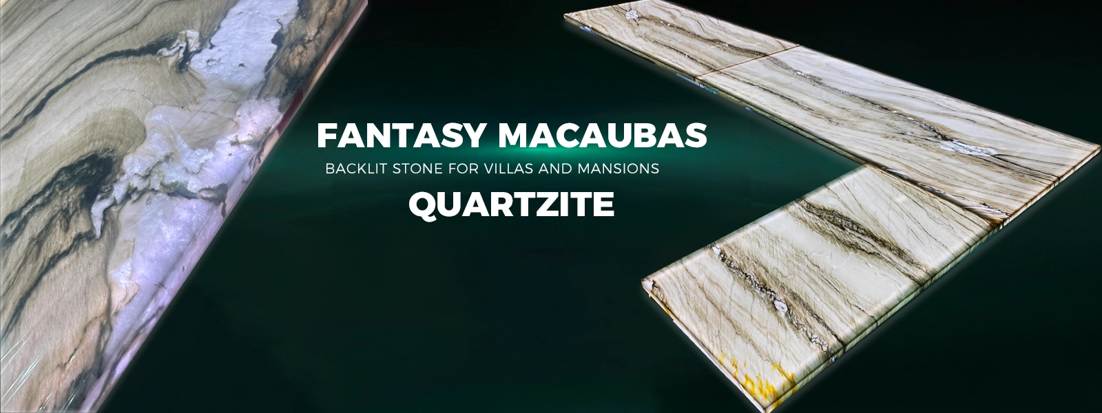 Backlit Fantasy Macaubas Quartzite Countertops Supplier MQ STONE