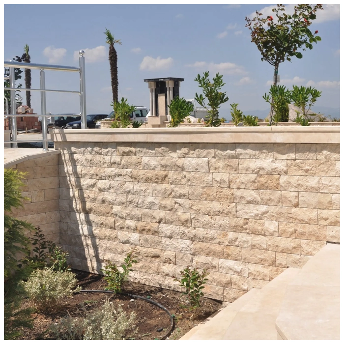 Natural Beige Travertine Garden Landscaping Projects MQ STONE