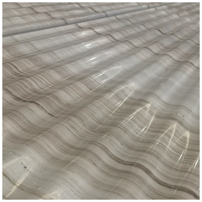 Palissandro Classico White Marble CNC Wave Pattern Wall Tiles MQ STONE