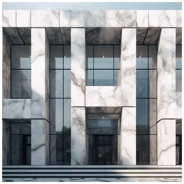 White Marble Building External Facade Projects MQ STONE