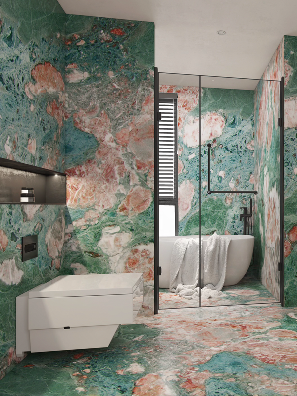 FOUR Seasons Pink Marble Luxury Bathroom