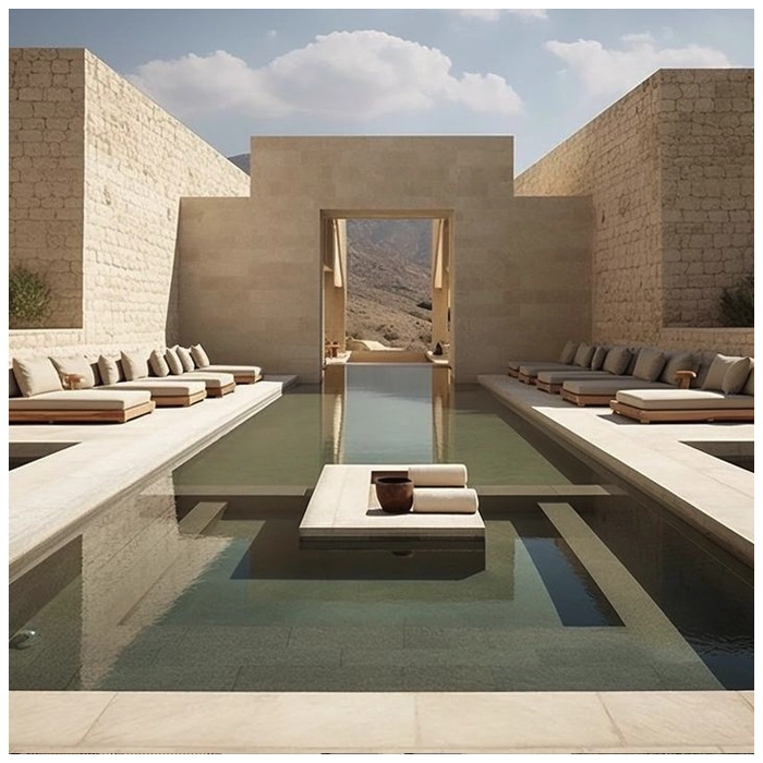Limestone Pool Tiles for Luxury Restores