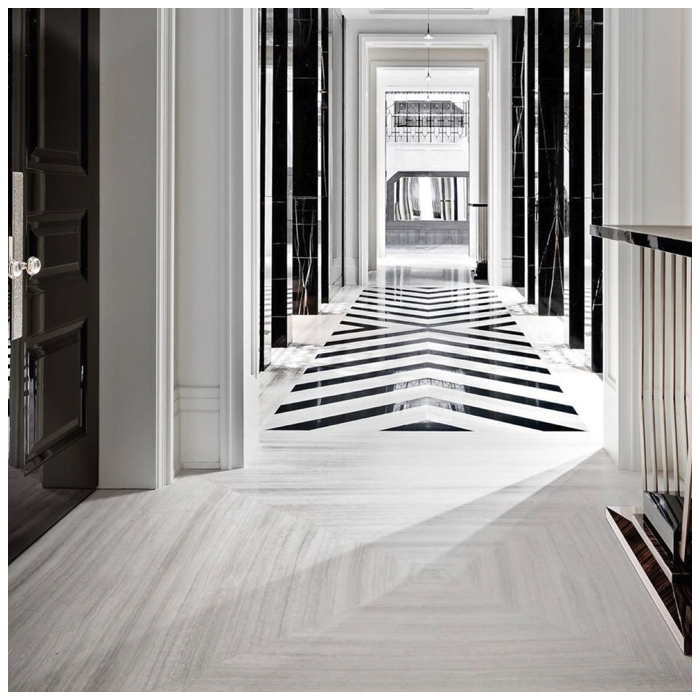 Marble Flooring Tiles For Residence Building Lobby MQ STONE