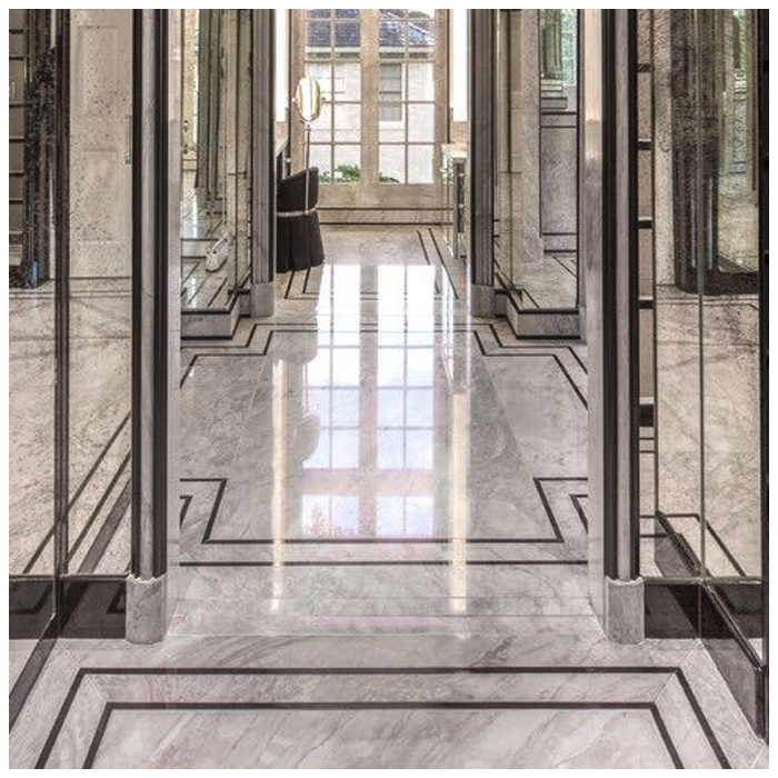 Volakas White Marble Tiles For Villas Hallway MQ STONE