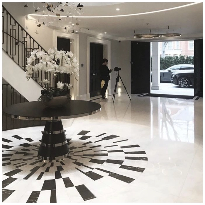 White Marble Flooring Tiles For Luxury Villa Deco MQ STONE