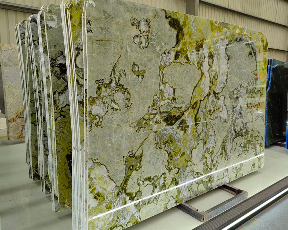 Basil Green Marble 18mm Slabs