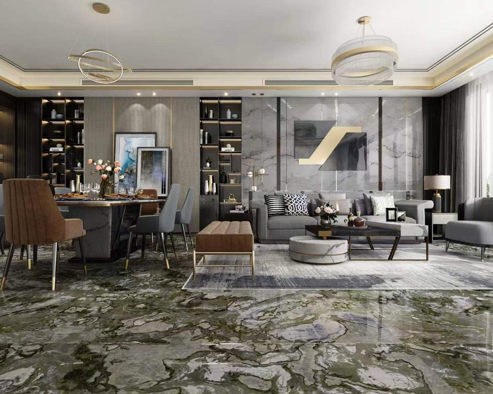 Brasil Green Marble Apartment Flooring