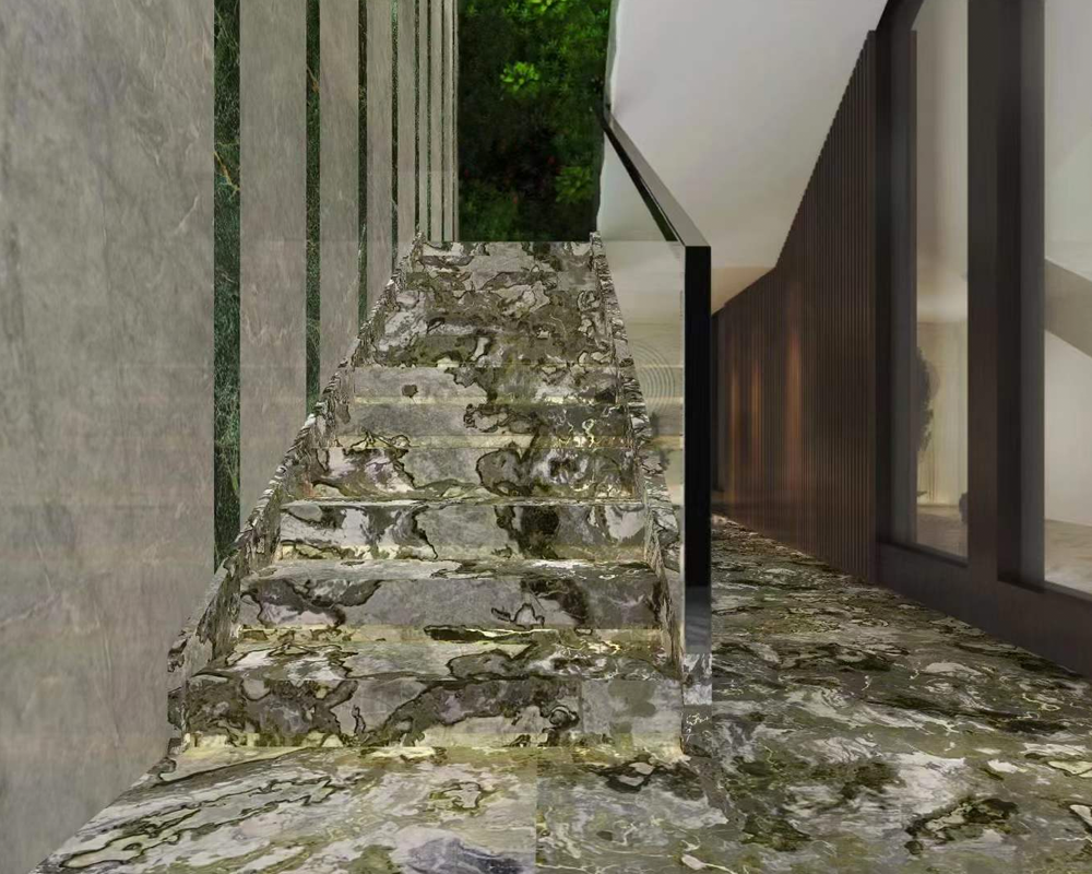 Brasil Green Marble Stair Suitcases