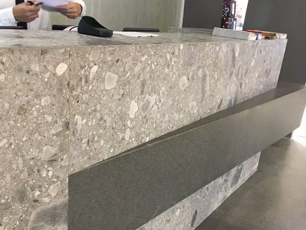 Ceppo Di Gre Marble Reception Desk Projects