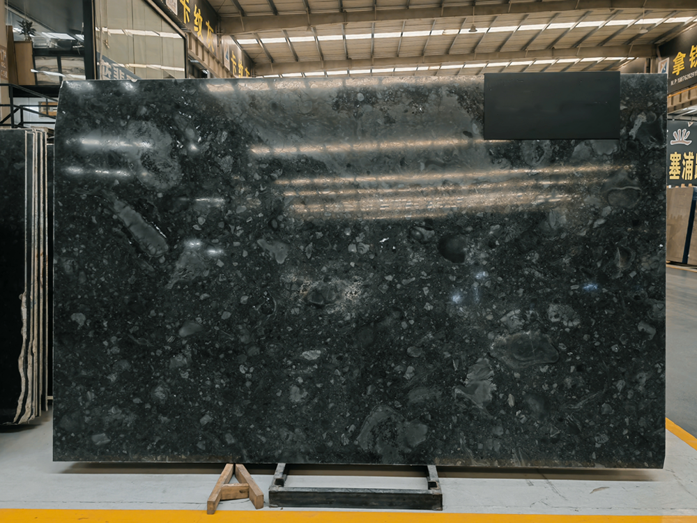 Conglo Verde Marble Extra Jumbo Slab