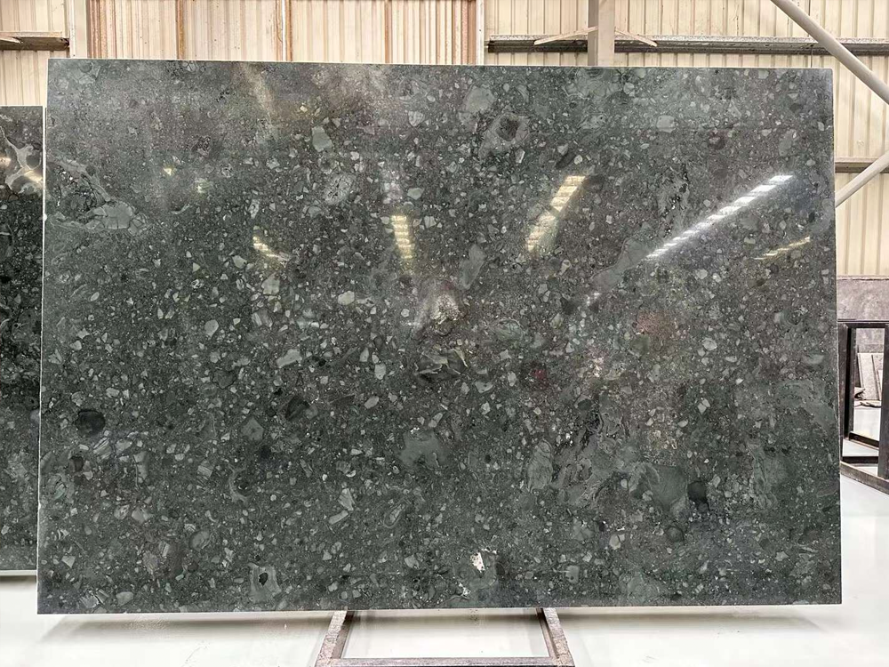 Conglo Verde Marble Honed Slab