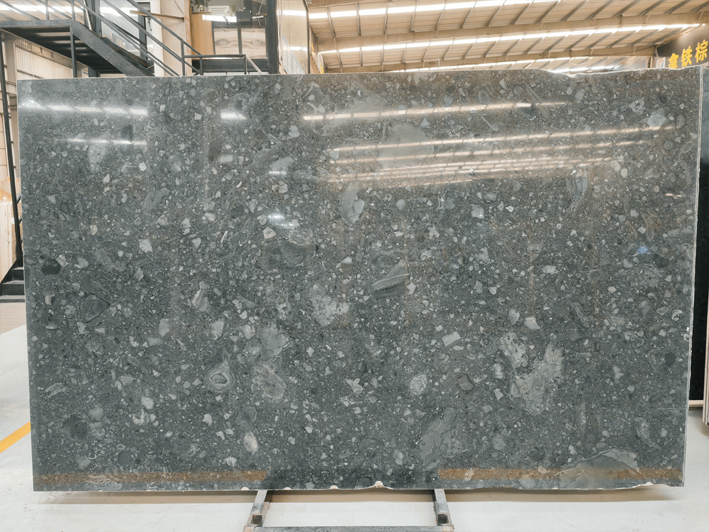 Conglo Verde Marble Raw Slab