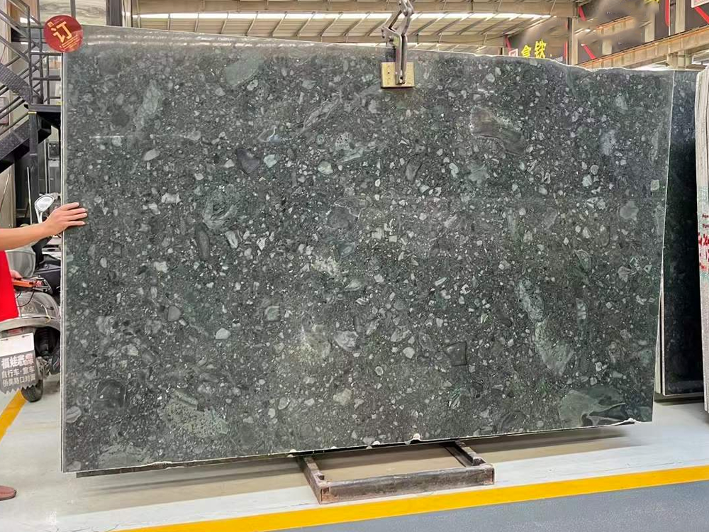 Conglo Verde Marble Slab