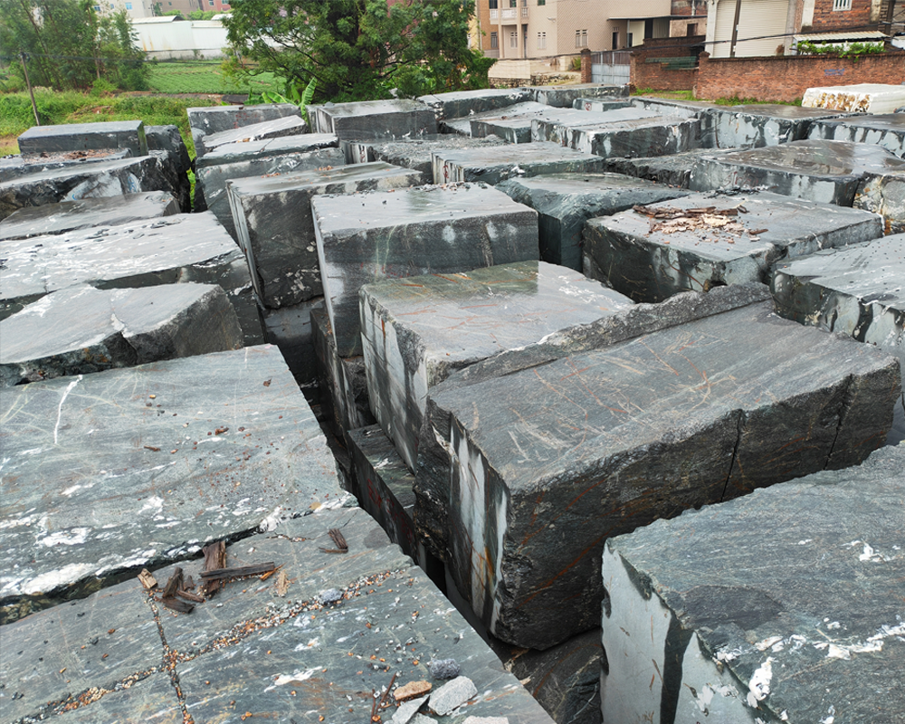 Cosmos Dark Green Marble Raw Block