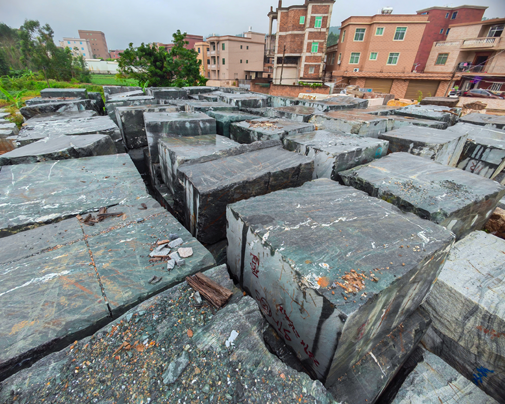 Cosmos Verde Marble Block Yard