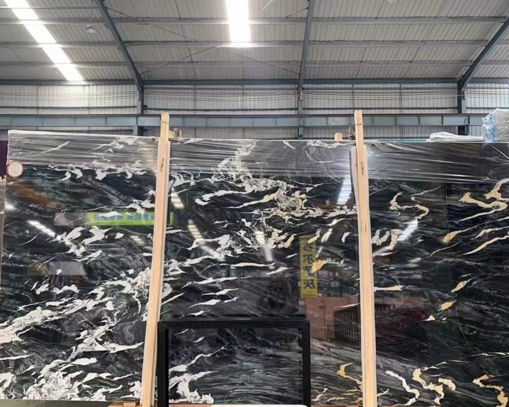 Turandot Black Marble Slab