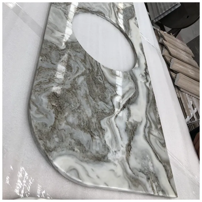 Avalanche Marble Single Sink Countertop