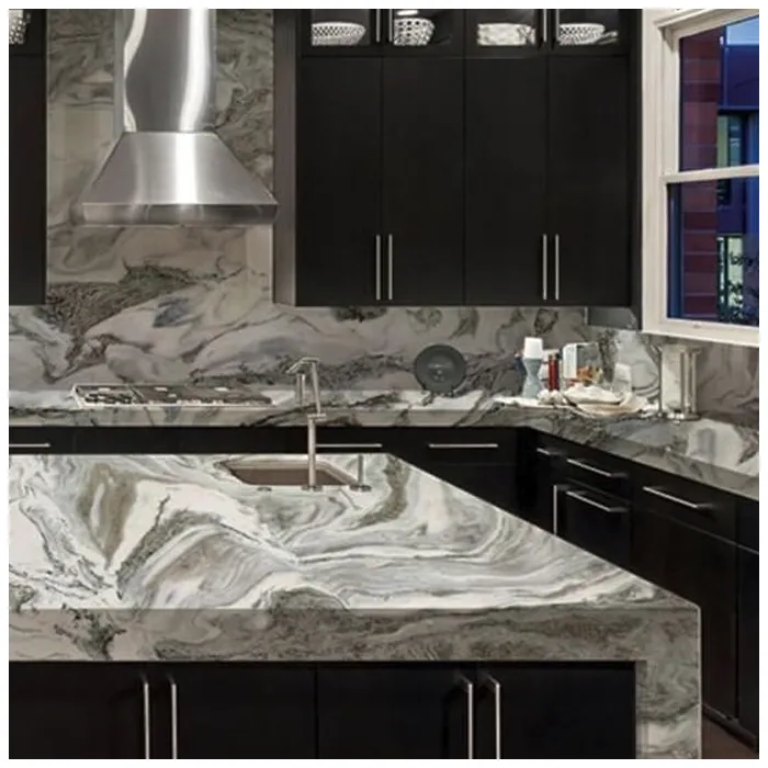 Avalanche White Marble For Luxury Mansion Kitchen Projects MQ STONE