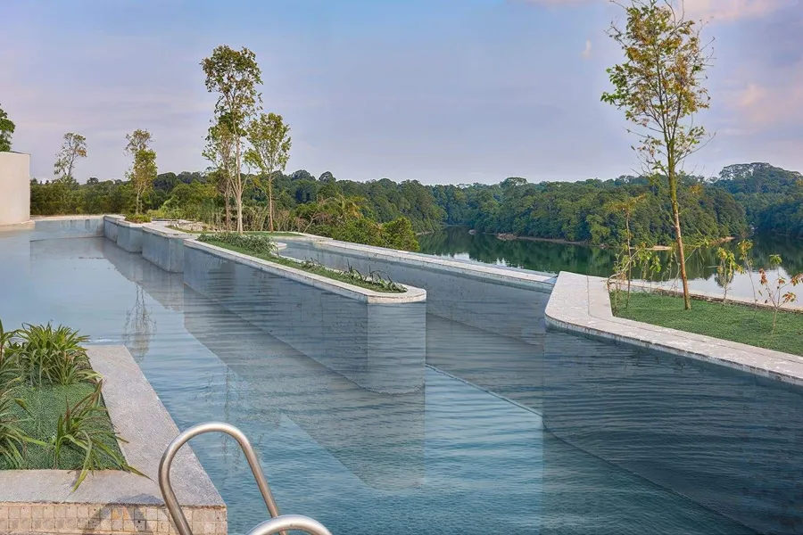 Black Malawi Granite Swimming Pool Tiles For mandai singapore resort