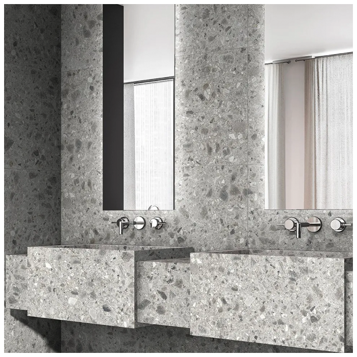 Ceppo Di Gre Marble Vanity Tops In Luxury Mansion