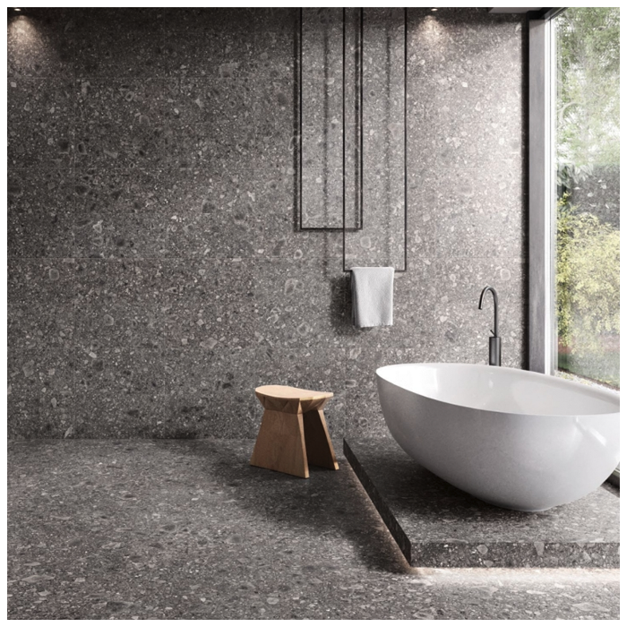 Ceppo Marble Bathroom Floor and Wall Designs For Villas