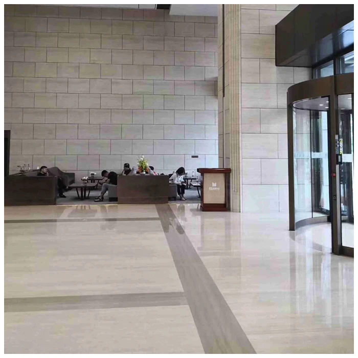 Classic Roman Travertine Interior Floor and Wall Projects For Office Buildings