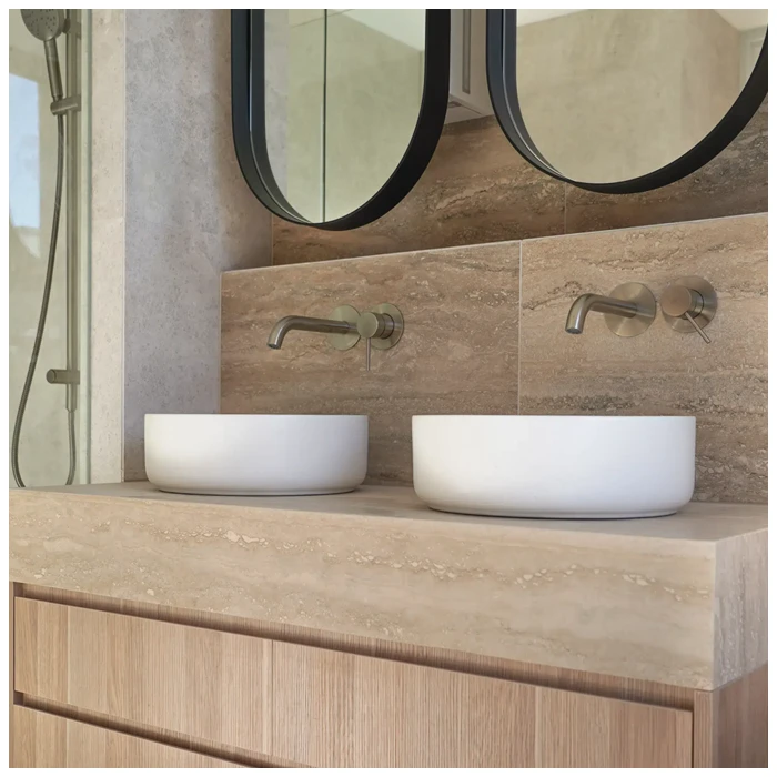 Roman Beige Travertine Vanity Tops MQ STONE