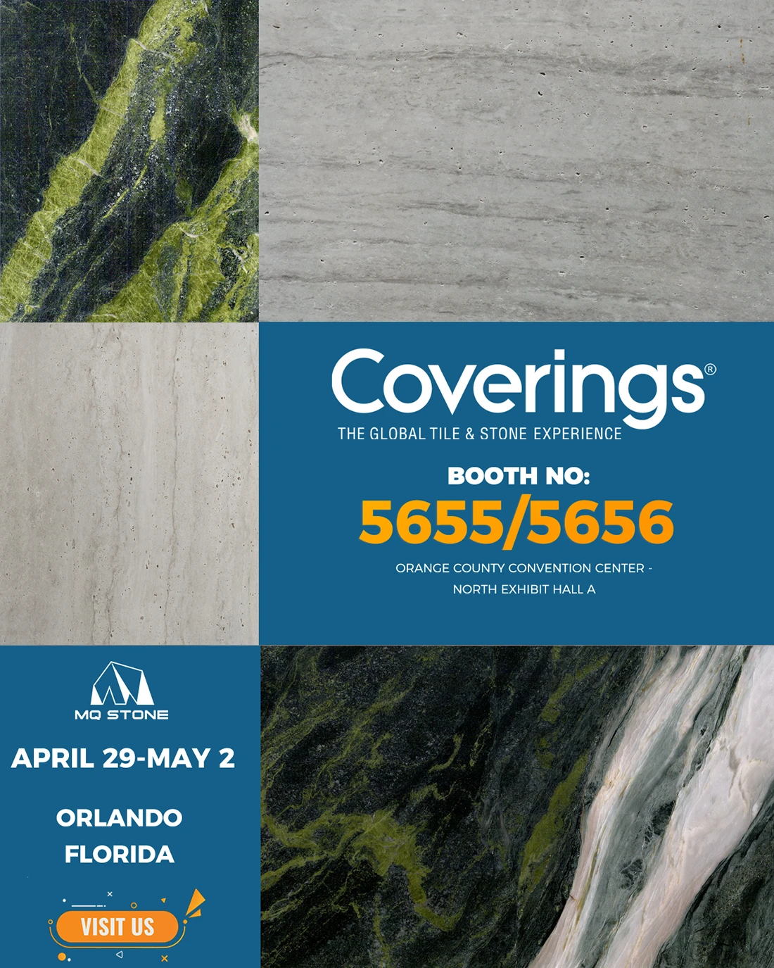 Coverings 2025 Booth Information of MQ STONE