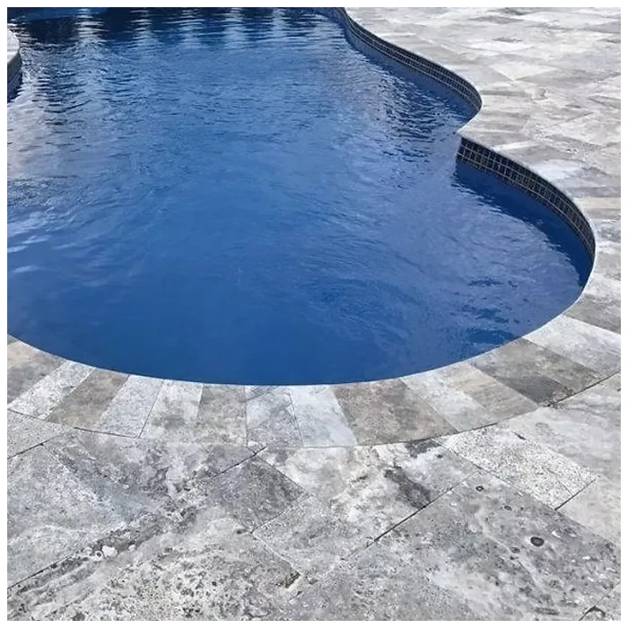 Grey Travertine Pool Pavers