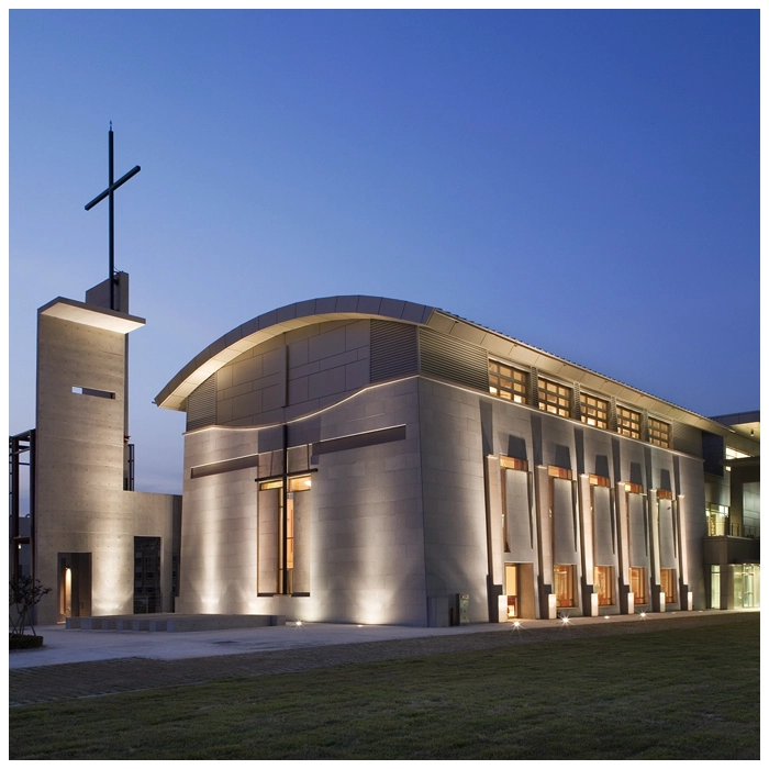 Natural Limestone External Wall Cladding Tiles of Church Architecutre